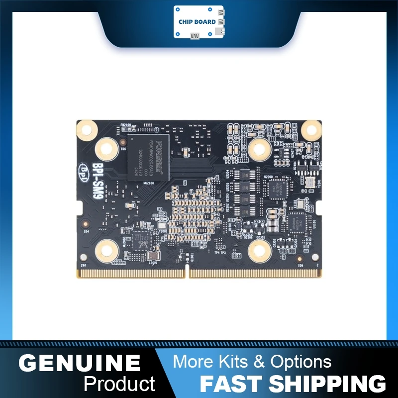 

Banana Pi BPI-SM9 SOPHGO BM1688, 8GB LPDDR4 32GB eMMC Industrial AI Board, 8-Core ARM CA53 1.6GHz, 16HD Video Processing