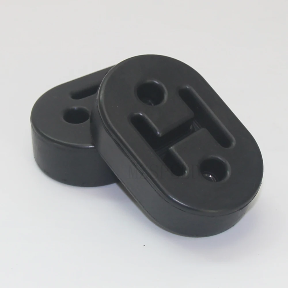 ماسورة عادم السيارة المعلقة المطاطية المثلثة 3 فتحات معلقة العروة المعلقة المطاط كم كاتم الصوت الاهتزاز التخميد المطاط معلقة #2