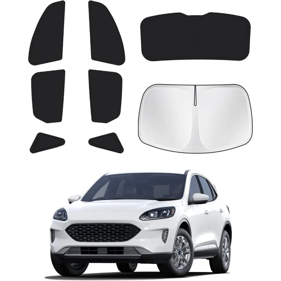 

Sunshades for 20202025 2026 Escape Windshield Sun Shade Side Rear Window Shade Cover Kit Sun Visor Shield Privacy Protection K