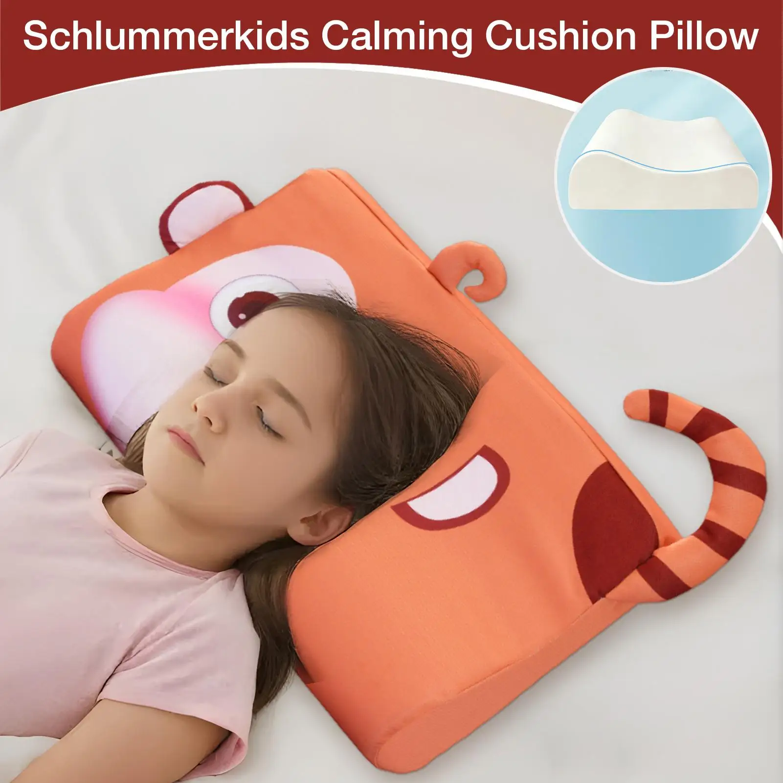 Beruhigendes Kissen für Kleinkinder, Krippenkissen zur Förderung eines besseren und gesünderen Schlafs für Schlafzimmer, Reisen, Kindergartenkinder
