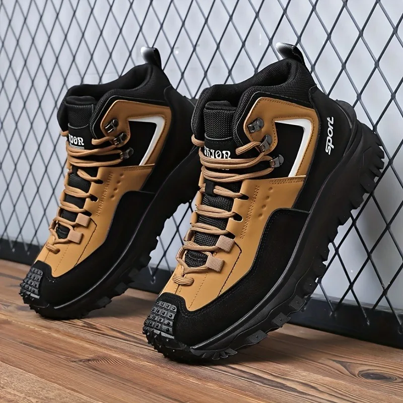 أحذية رجالية كاجوال متعددة الاستخدامات للمشي لمسافات طويلة ومضادة للانزلاق للاستخدام الخارجي، النسخة الكورية لربيع 2025 أحذية للأب خفيفة الوزن