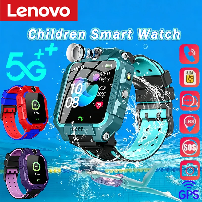 Smartwatch Watches For Kid Boy With Gps - Lenov 5G Child Camera Smart Watch