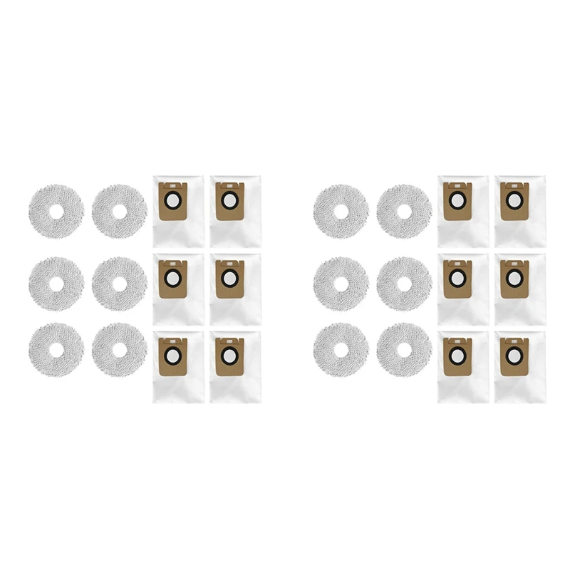 ถุงเก็บฝุ่น2X ทดแทนผ้าถูพื้นสำหรับหุ่นยนต์ดูดฝุ่น Xiaomi dreame Bot L10S อุปกรณ์เสริมพิเศษ S10 S10โปร