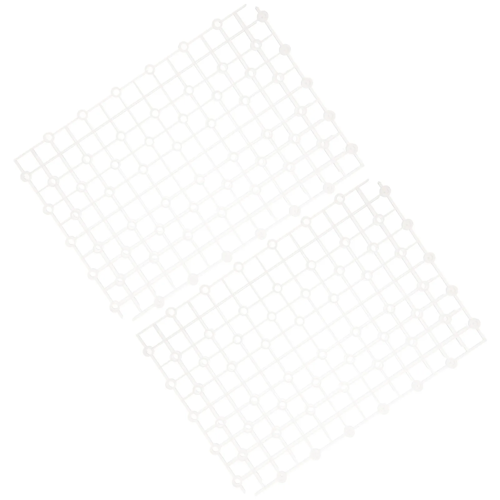 2 قطعة لوحة فلتر حوض السمك مقسم خزان احترافي مادة متينة تنظيف فعال تصميم متعدد الفتحات قطع سلسة