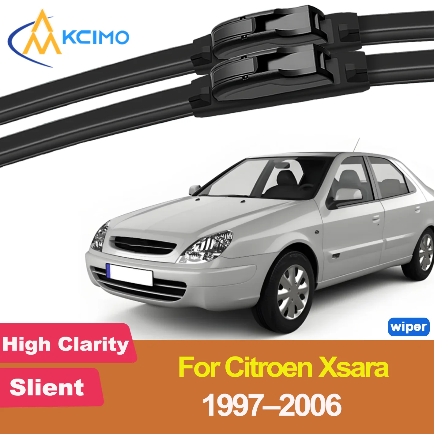 

2PCS New Front Windshield Wiper Blade for Citroen Xsara 1997-2006 Front Windshield Auto Wipers Blade Accessories 2006 2005 2004