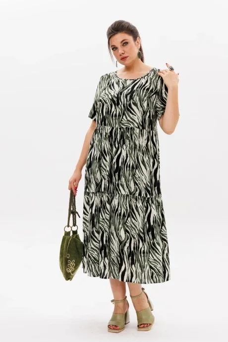 

Элегантное женское платье с романтическим принтом