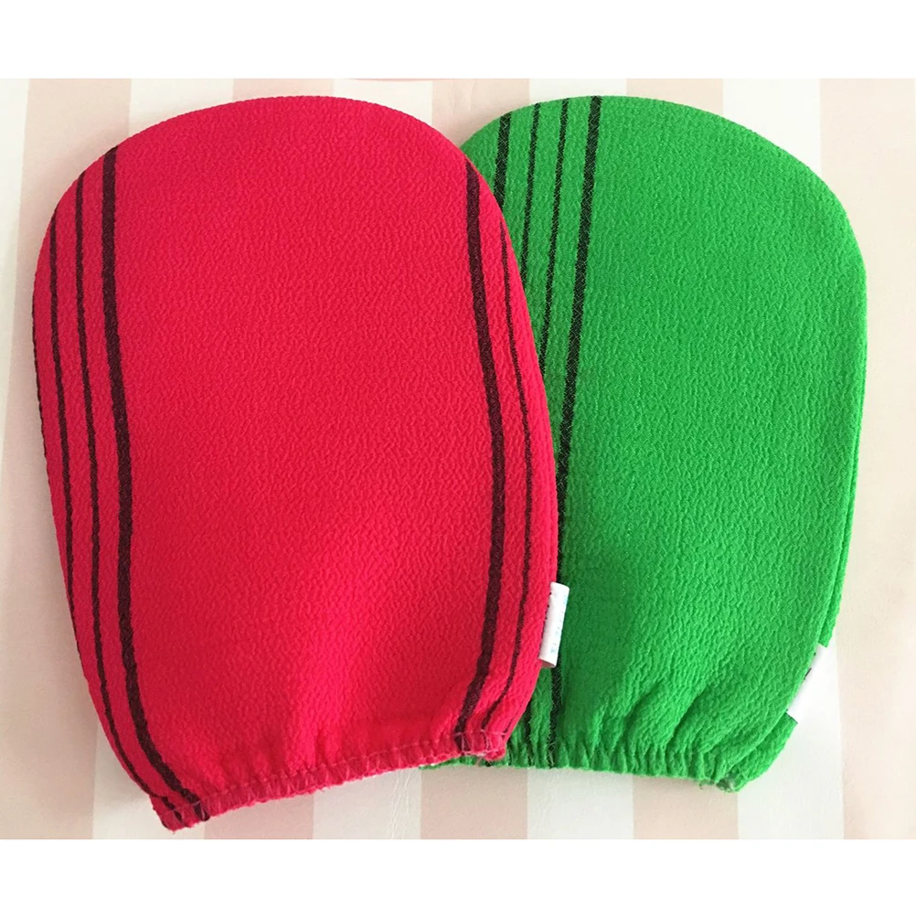 

3 Pcs Exfoliating Gloves Frosted Shower Bath Cleaning Mitts Scrubbing Body Textured Dead Skin Removal Gloves One Size Fits Most