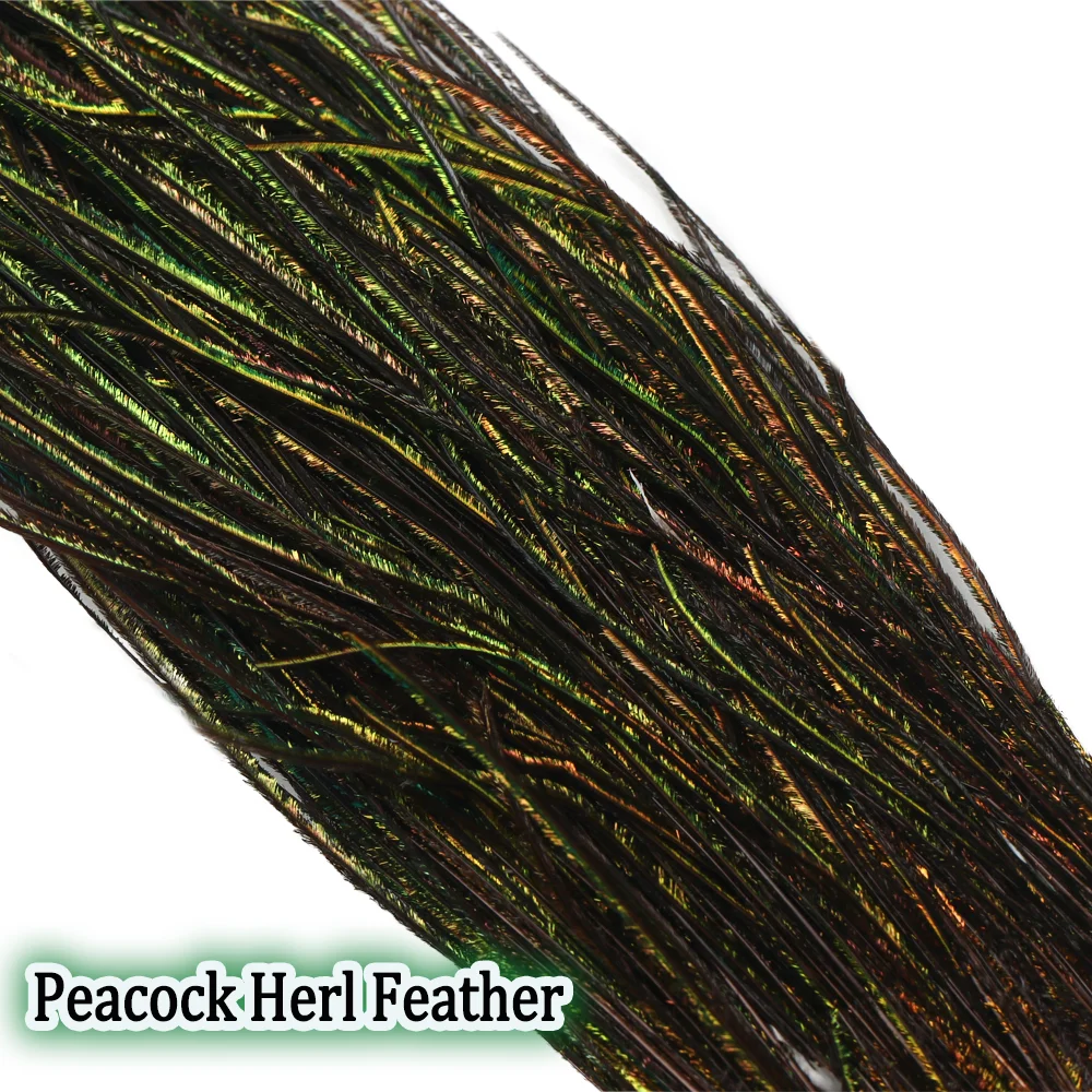 4g/ Bag Natural Peacock Herl Feather Wire Fly Tying Material For Tying Nymphs Baitfish Streamers Fishing Lure Bait Olive Green