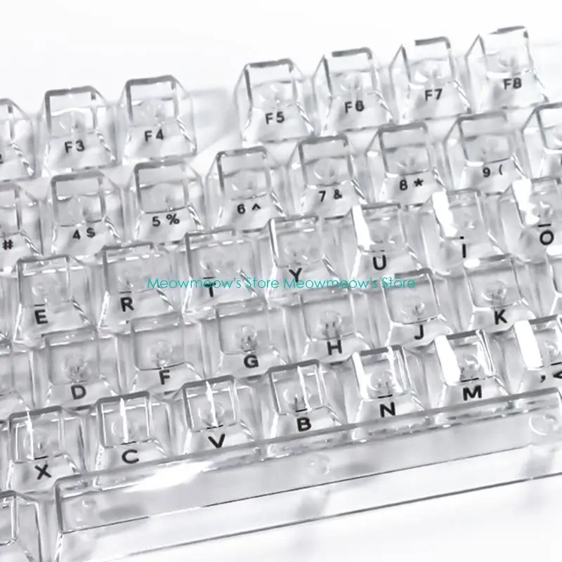 W91A Bộ đầy đủ của 132pcs Xóa Keycaps Cấu hình 10 mm cho 61 68 75 84 89 96 98 100 104 108 Bố cục bàn phím khác nhau