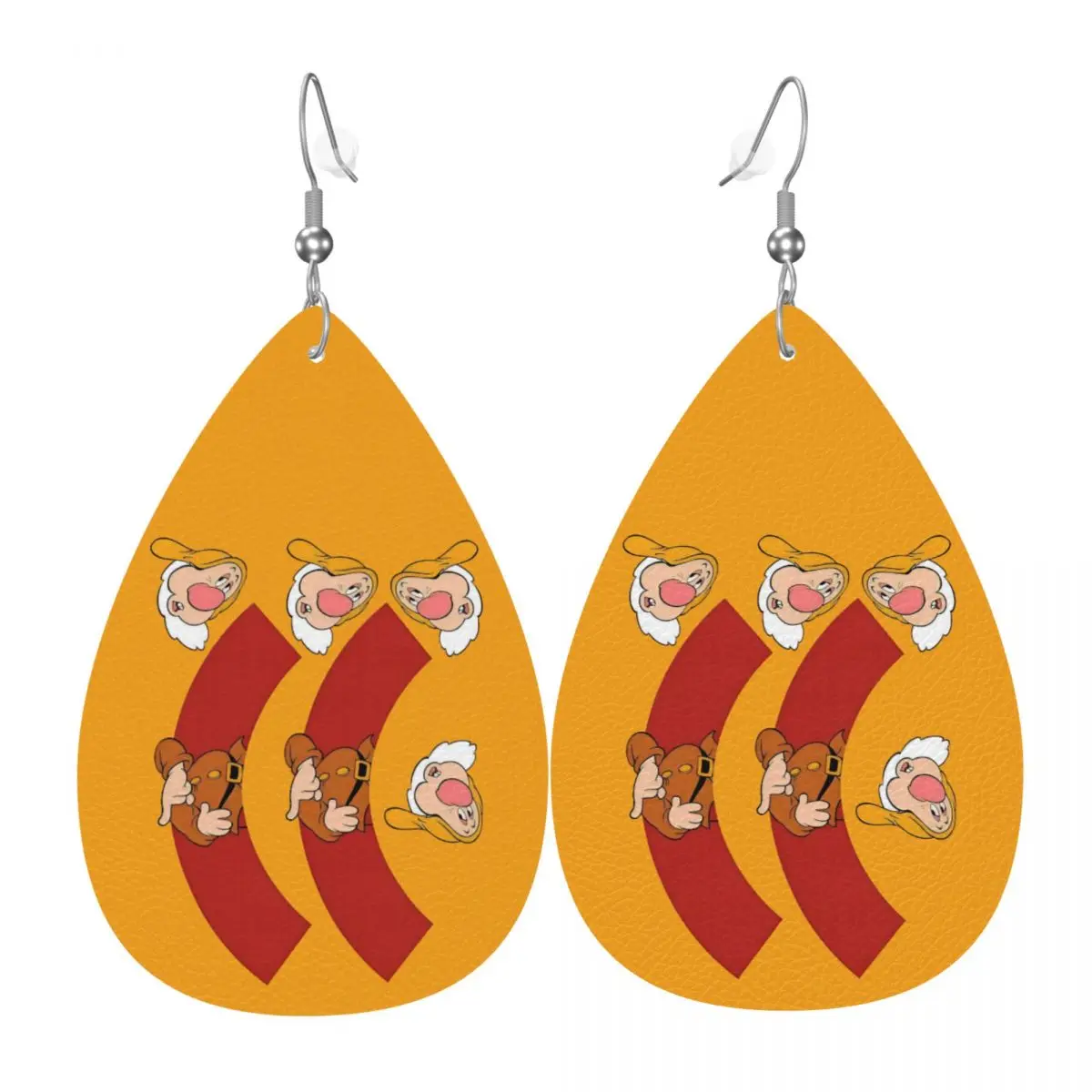 

Кожаные серьги-капли «Белоснежка и семь гномов» на заказ, модные, легкие, для вечеринок и праздников