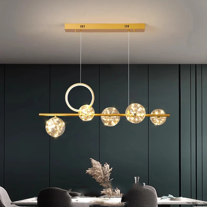 Modern LED Chandeliers para Home Decor, Luzes penduradas, Sala de estar, Sala de jantar, Iluminação interior