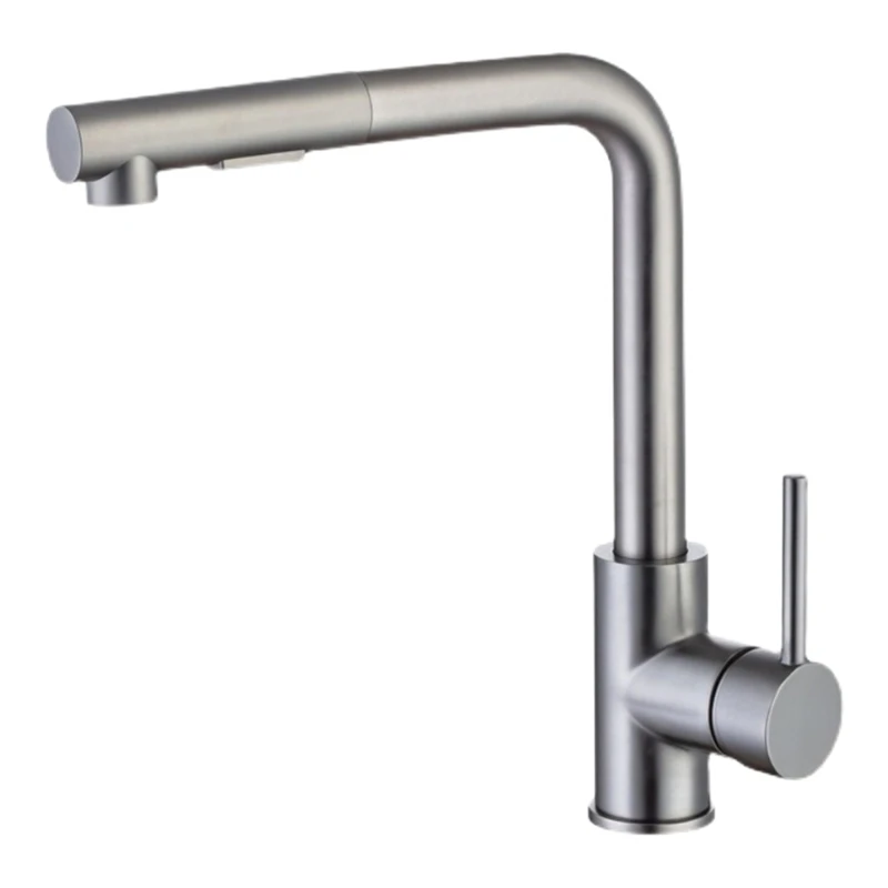 & Functional Kitchen Faucet with Pull out Sprayer Contemporary Wall Mounted Kitchen Tap Quick Fixing for House Dropship