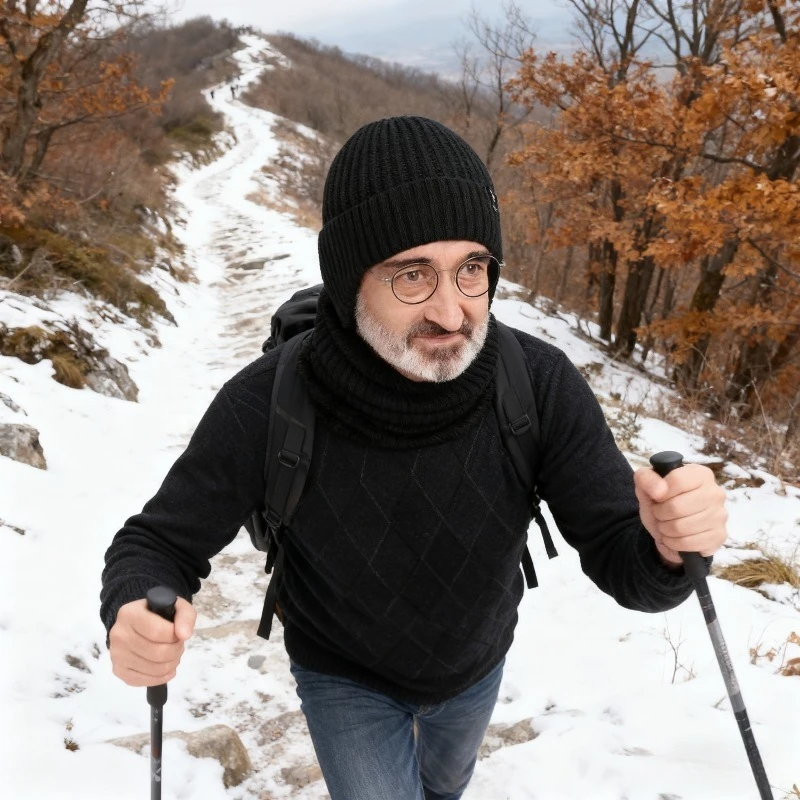 

Зимние теплые походные шарфы, защита ушей, толстая вязаная шапка для холодной погоды, езды на велосипеде, прогулок, пеших прогулок, кемпинга, активного отдыха