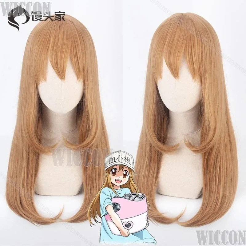 XT8Cells at Work Аниме Косплей Опора Парик Комплект Платсет AE3803 U-1146 Killer T Красный/Белый Кровь Клетка Хэллоуин Ролевая игра CuXT6@!