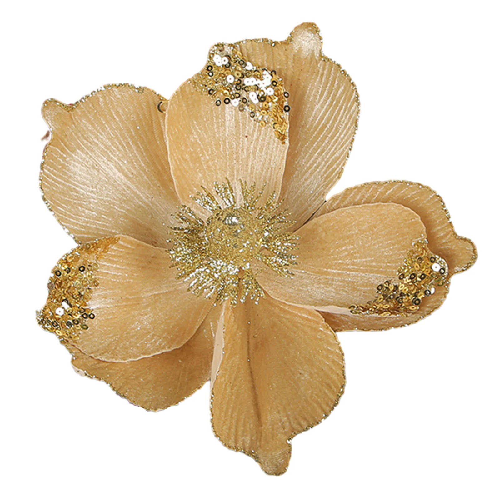 البونسيتة الاصطناعية لعيد الميلاد ، مزيفة ، باقة زهور ، أشجار الكريسماس ديكور الفناء ، زهرة 1: #6