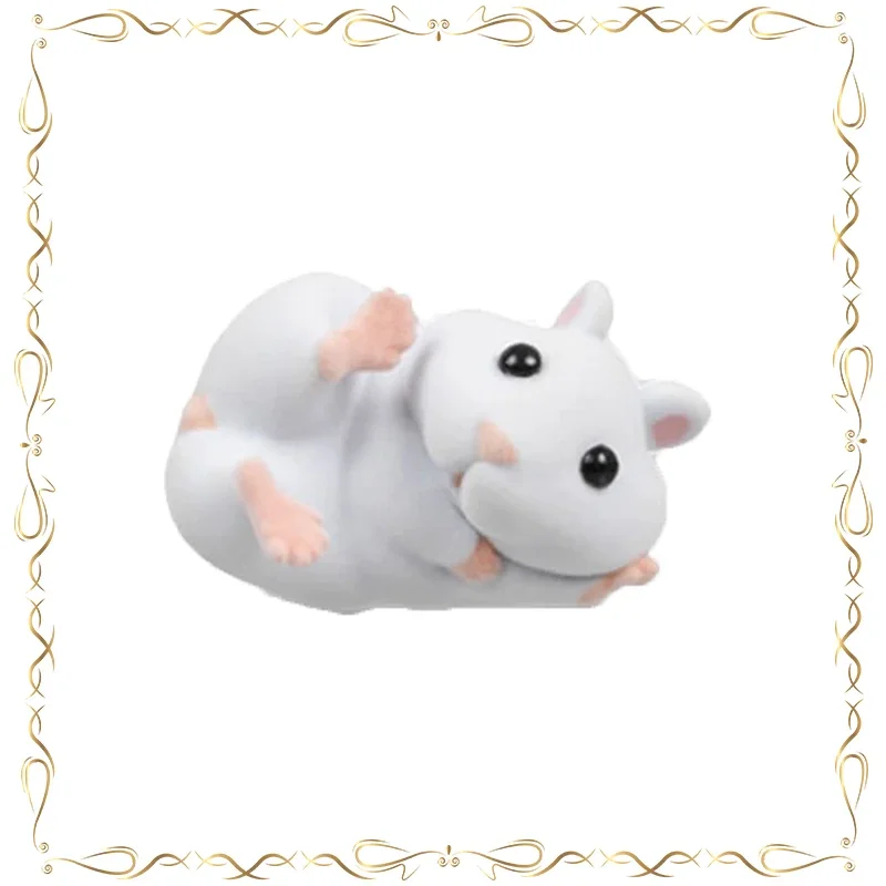 

Хом'як, флокирование, лежание на стороне, моделирование гашапона, настольный орнамент, экшн-фигурка, модель игрушки