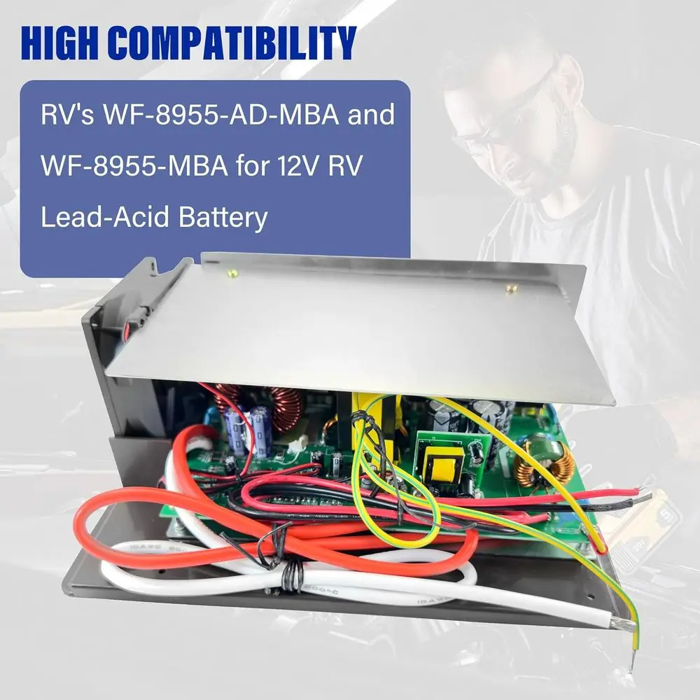 WF-8955PEC Power Converter, RV Converter WF 8955PEC for Parallax 7155 Converter