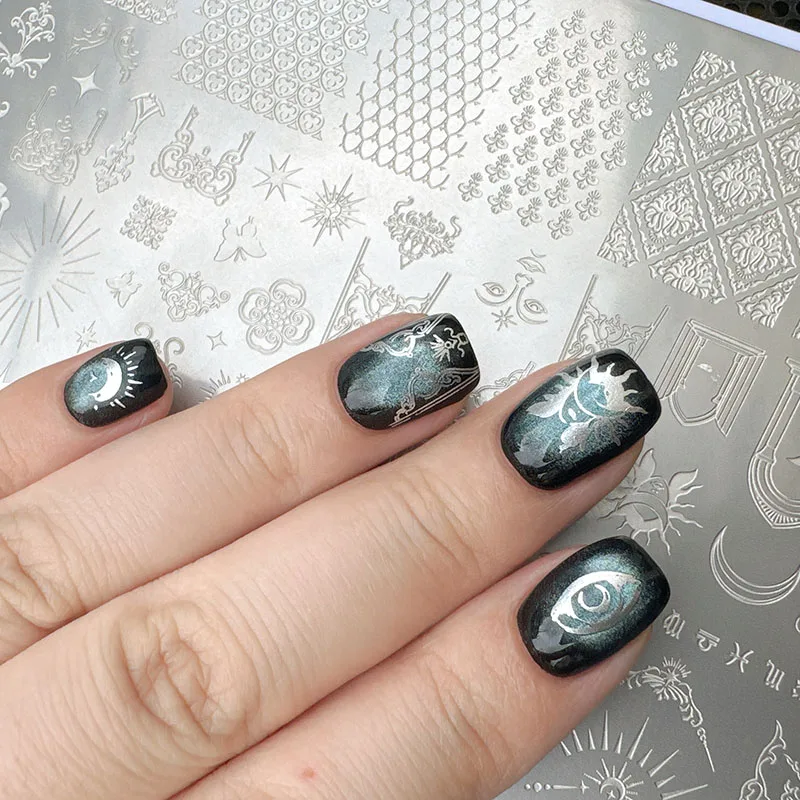 XMQ NAIL ART STAMPING PLATES LACE FLOWER TEMPLATES IMAGEPLATE TOOLS