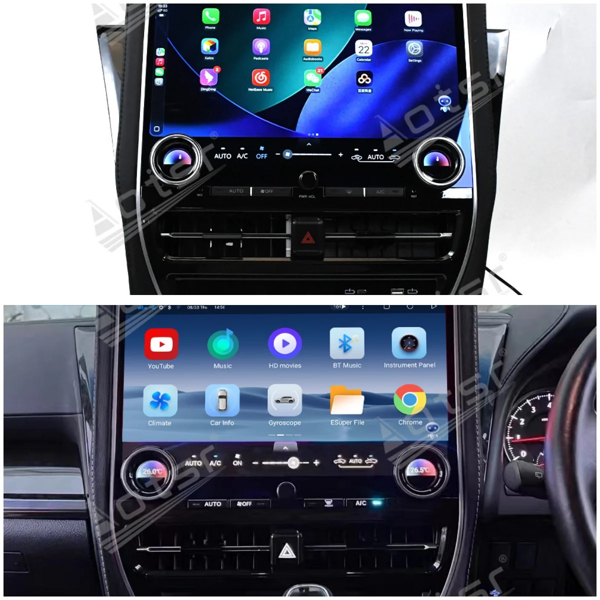 

Qualcomm Android 13 14.6 inch HD Touching Screen RHD Car Radio For Toyota Alphard 2015-2018 Car GPS Navigation Stereo Head Unit