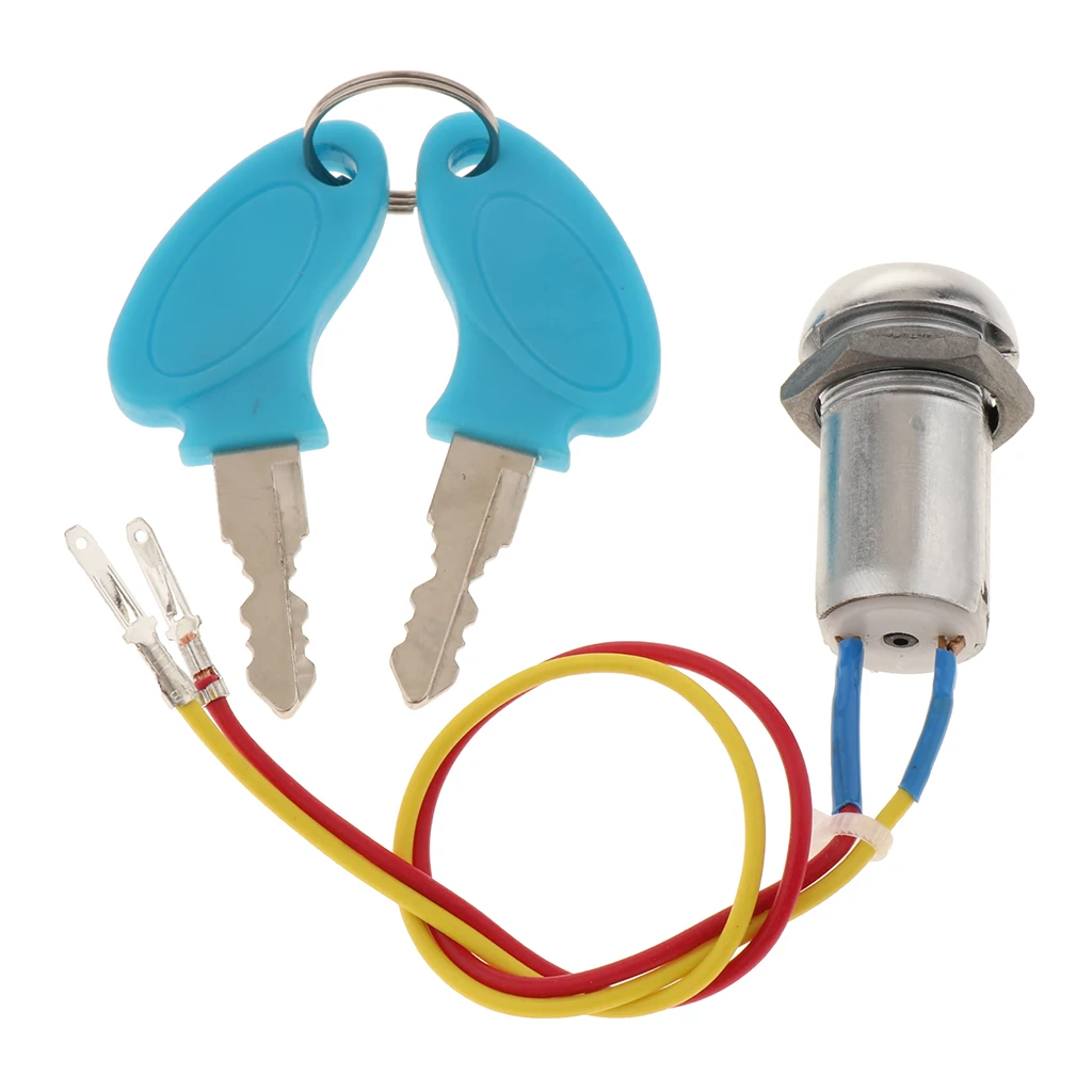 Picture 4: Metal Motorcycle Ignition Switch with Key Durable Door Lock Replacement Fits ATV Scooter Kart Car Easy to Install