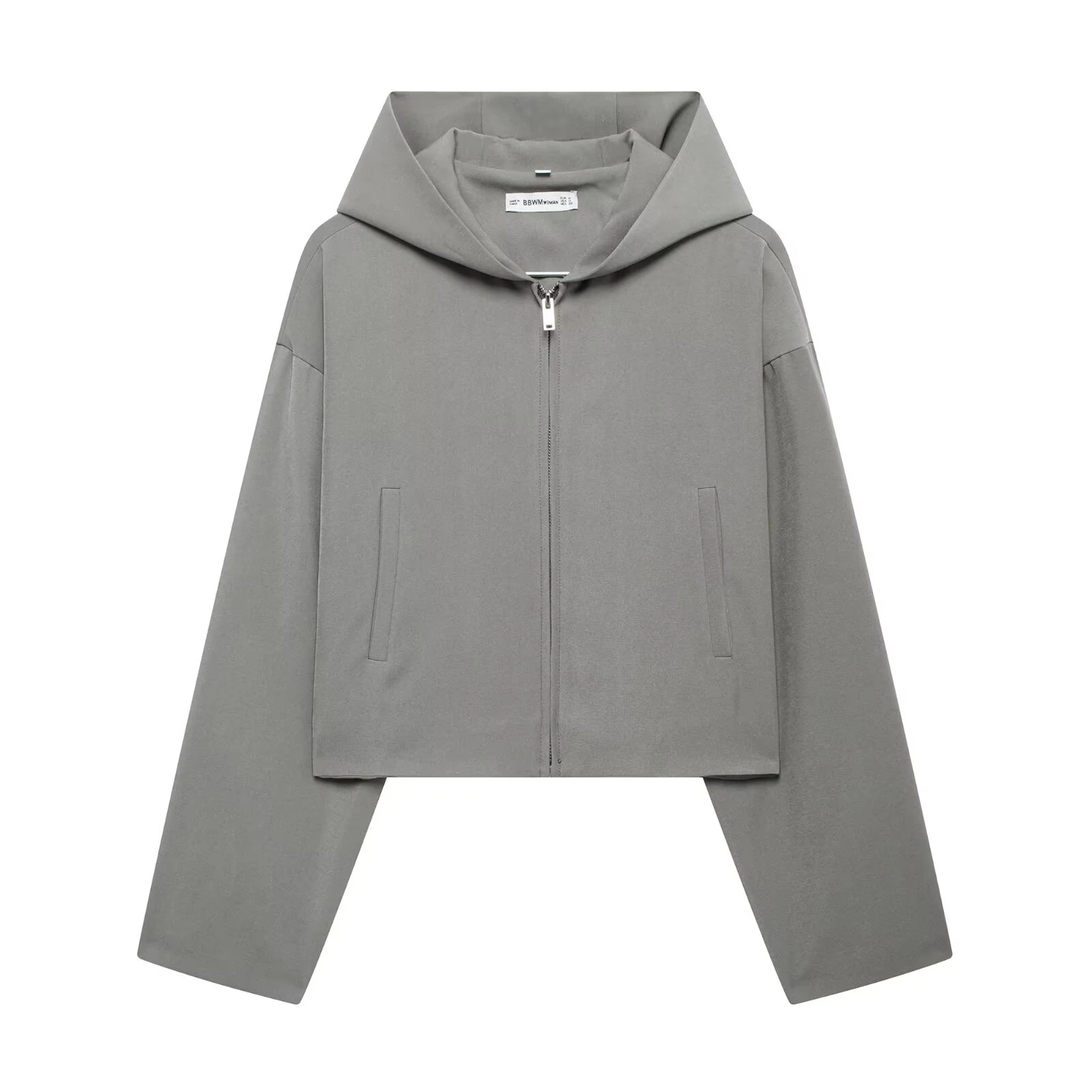 

Autumn new women's clothing European and American style fashionable temperament simple hooded short jacket jacket