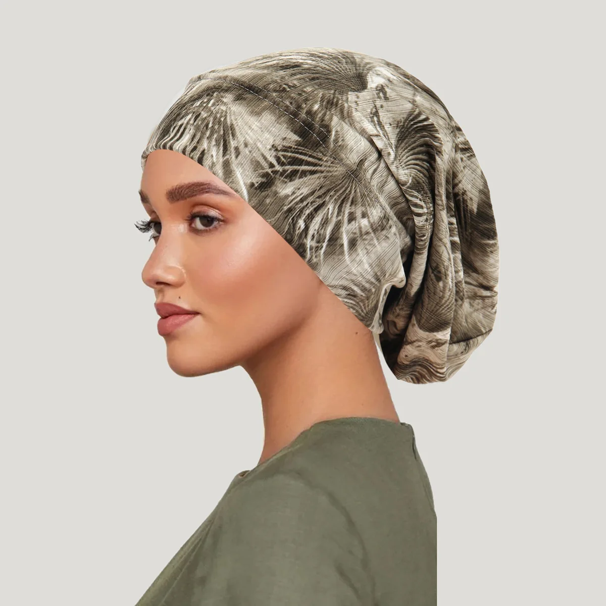 2026 neue Tie-dye Haar Abdeckung Kappe Luxus Spitze Muslimischen Turban Hut Frauen Chemo Kappe Kopftuch Wraps Afrikanische Beanie headwear