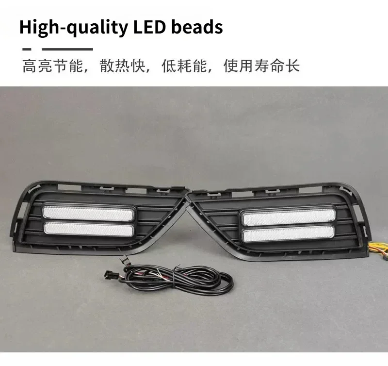 For MG RX5 / Roewe RX5 2016 2017 2018 Car Led Daytime Running Light Modified DRL Flowing Turn Signal 12V Daylights Accessories detail image 7