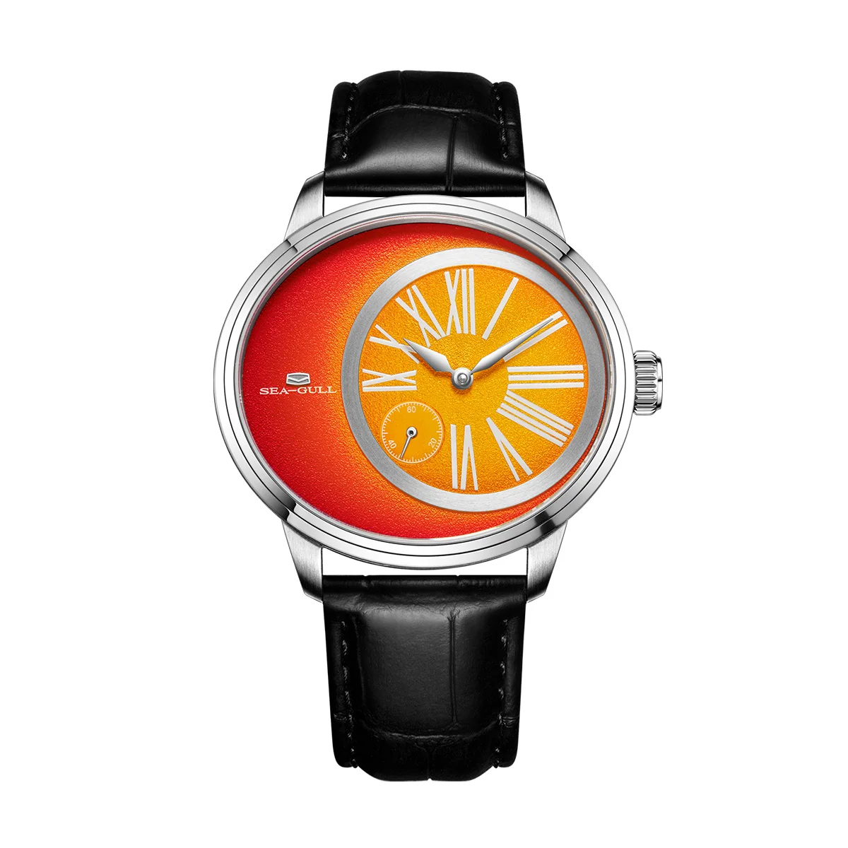 

Seagull Oval Dial Men Watch Automatic Mechanical Wristwatch 50M Waterproof ST17 Subdial Leather Strap Luminous Luxury Watch 1088