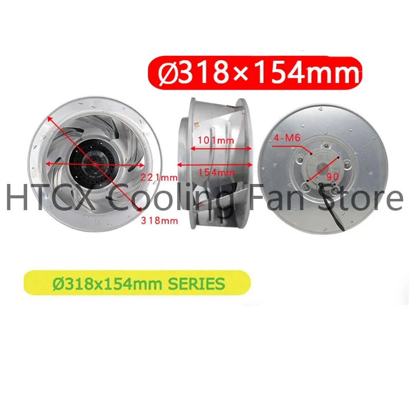 New original SW310 220V 0.47A 110W 1415r.p.m 63dB 2000m³/h 318mm 154mm 139mm turbine type eddy current centrifugal fanmm