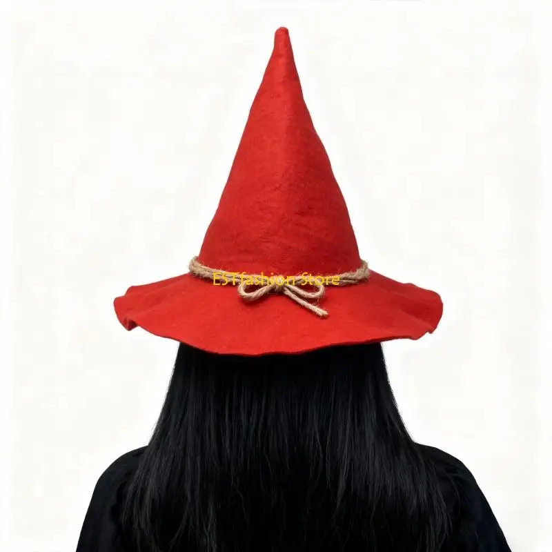 Y5GC Light weight Scarecrows Witch Hat Halloween Role Playing Hat Fashion Headgear