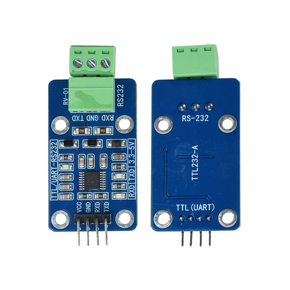 DC 3.3V–5V TTL to RS232 Adapter UART to RS232 Signal Processing Serial Conversion Module with ±15KV ESD dual TVS protection