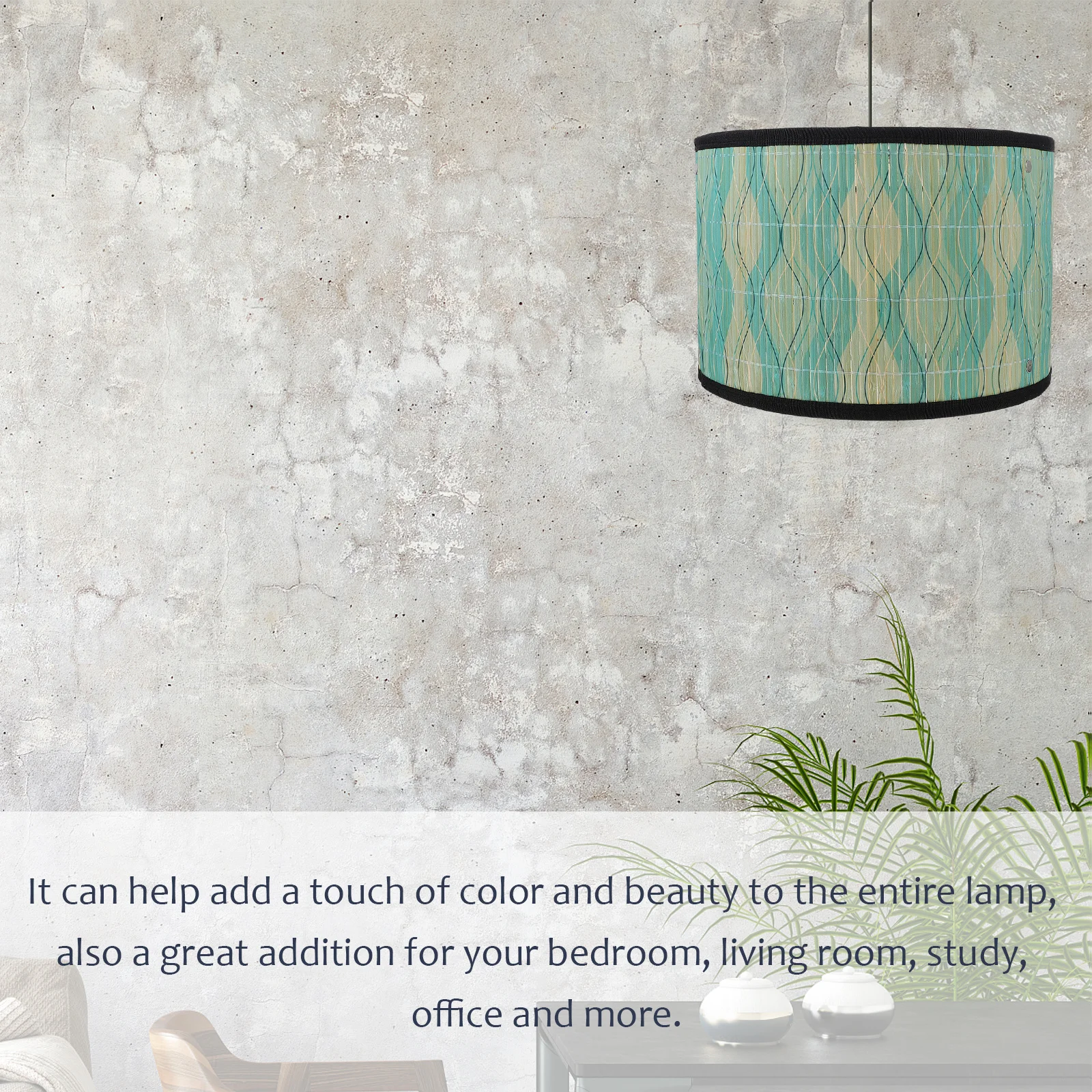 

1Pcs Bamboo Lamp Shade Japanese Style Art Decorative Light Cover Ceiling Light Lampshade Home Decor Bamboo Color Lampshade