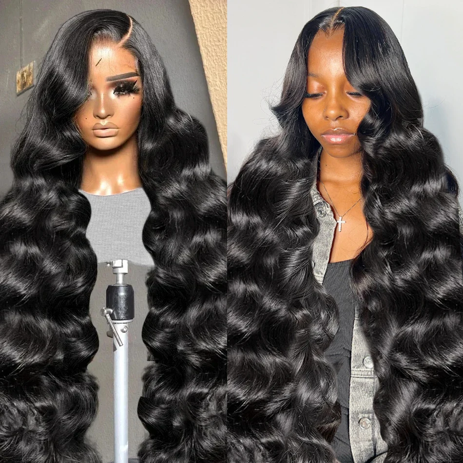 180 Density 13x6 13x4 HD Transparent Body Wave Lace Front Wig Human Hair Brazilian 6x4 5x5 Glueless Wig Human Hair Precut Lace