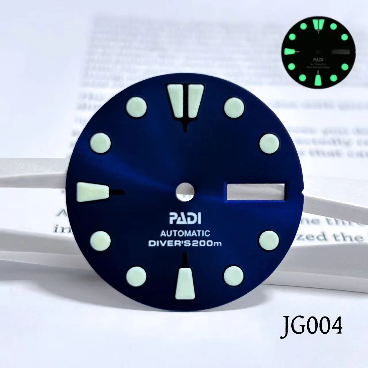 28.5MM green night light accessory adapted to 35/36 movement watch modification