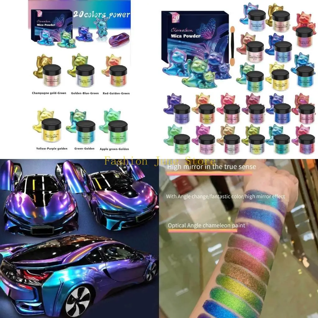 

N5KA Набор красителей для эпоксидной смолы Набор художественных принадлежностей Порошок смолы Набор порошка слюды Материалы для