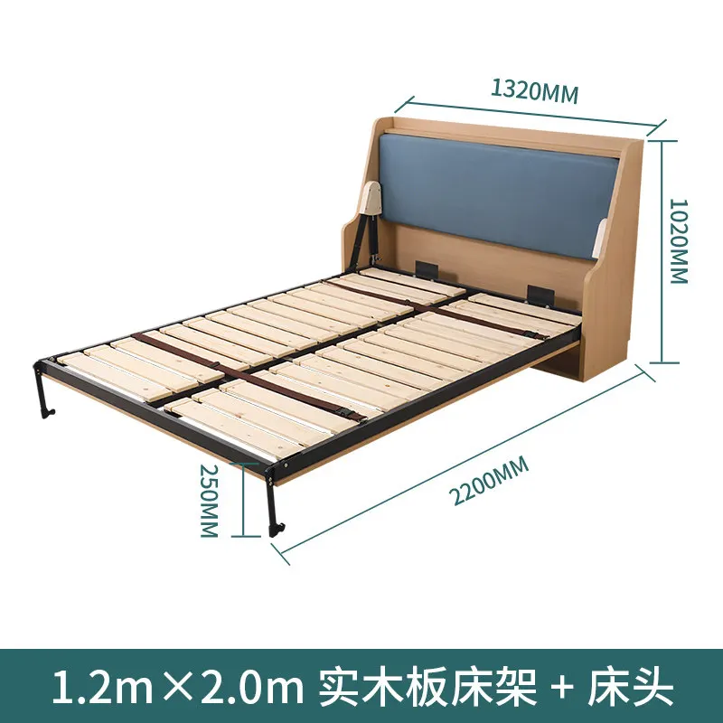 Invisible bed Hardware folding bed Flip Hidden  Upper and lower flap  Wardrobe Hidden wall integrated