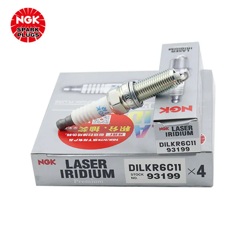 NGK Spark plug DILKR6C11 93199 is suitable for Kia Sorento 9th Generation Sonata Win 2.4L（4PCS)