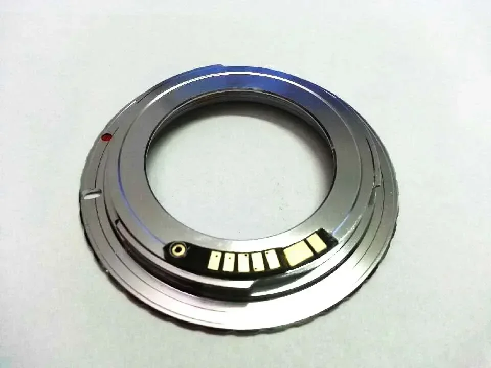 Silver M42-EOS AF M42 Len To EOS Camera Adapter Ring for Canon Digital Camera SLR Pure Copper with Electronic Chip