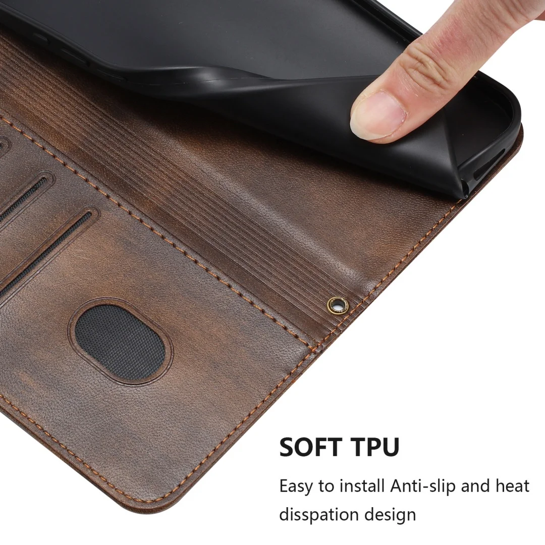 Luxury Leather Anti-thef Wallet Flip Cover Case For Samsung Galaxy XCover 7 7 Pro 6 Pro 5 4s 4 Galaxy A8 A7 A6 A5 A3 Case view 5