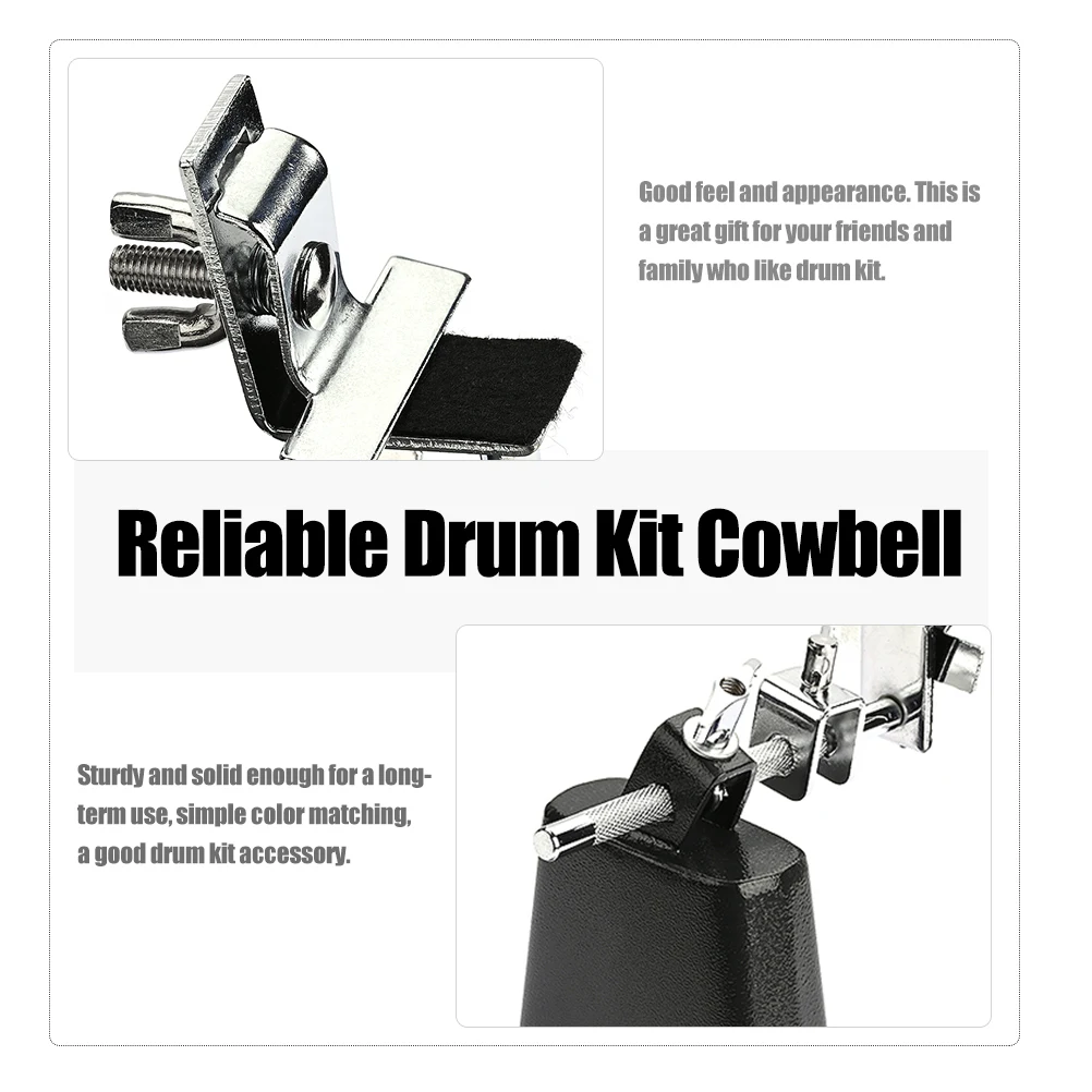 

Tambourine Accessories Cowbell Percussion Salsa Cowbells Timbales for Drum Kit Bulk Hand Mount Part Instrument Mini