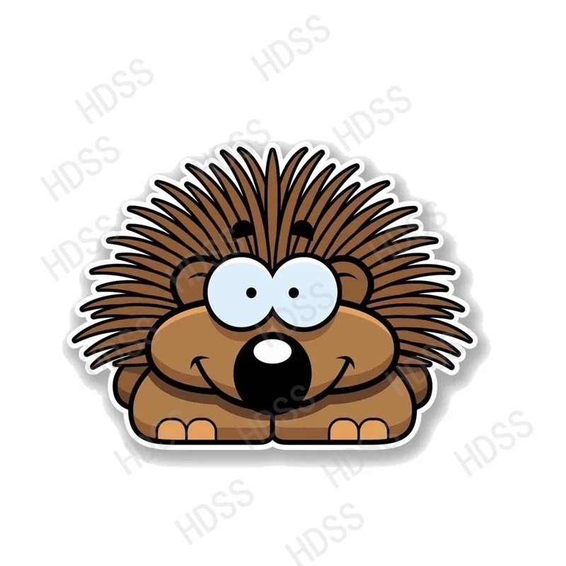 

Animal Happy Hedgehog PVC Motorcycle Cartoon Car Sticker Styling Waterproof Sunscreen Decal Vinyl Decal/ car accessories