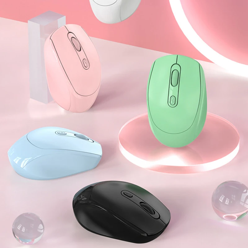 Laptop Mouse Universal Wireless Bluetooth Mouse Rechargeable Dual Mode Silent Male，Female Office Mouse Mini,Computer Accessories