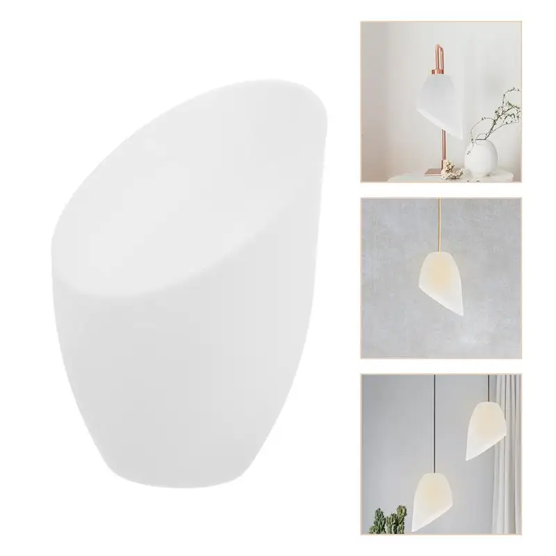 5Pcs Inclined Lampshade Horseshoe Lamp Cover Plastic Lamp Shade Replacement Light Covers