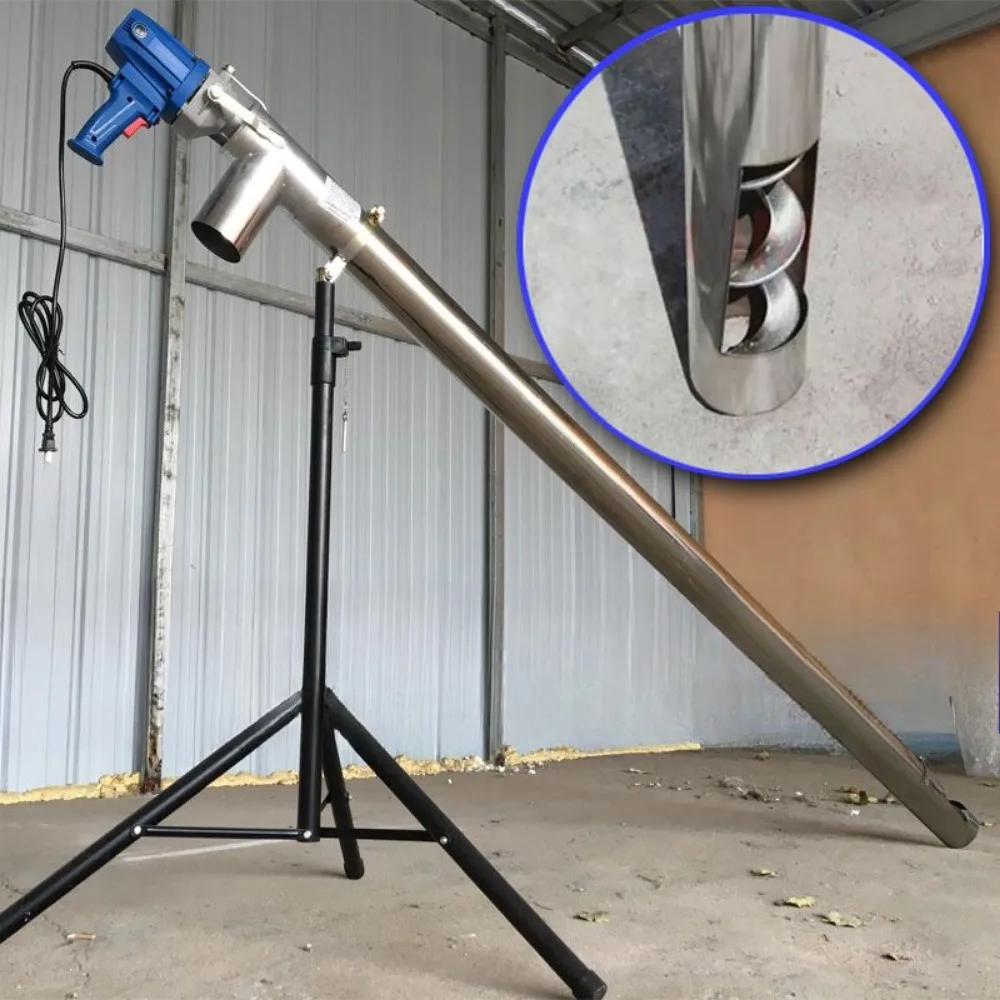 Small Household Grain Suction Machine Screw Conveyor Grain Feeder for Home Use High Capacity Durable Grain Transport Tool