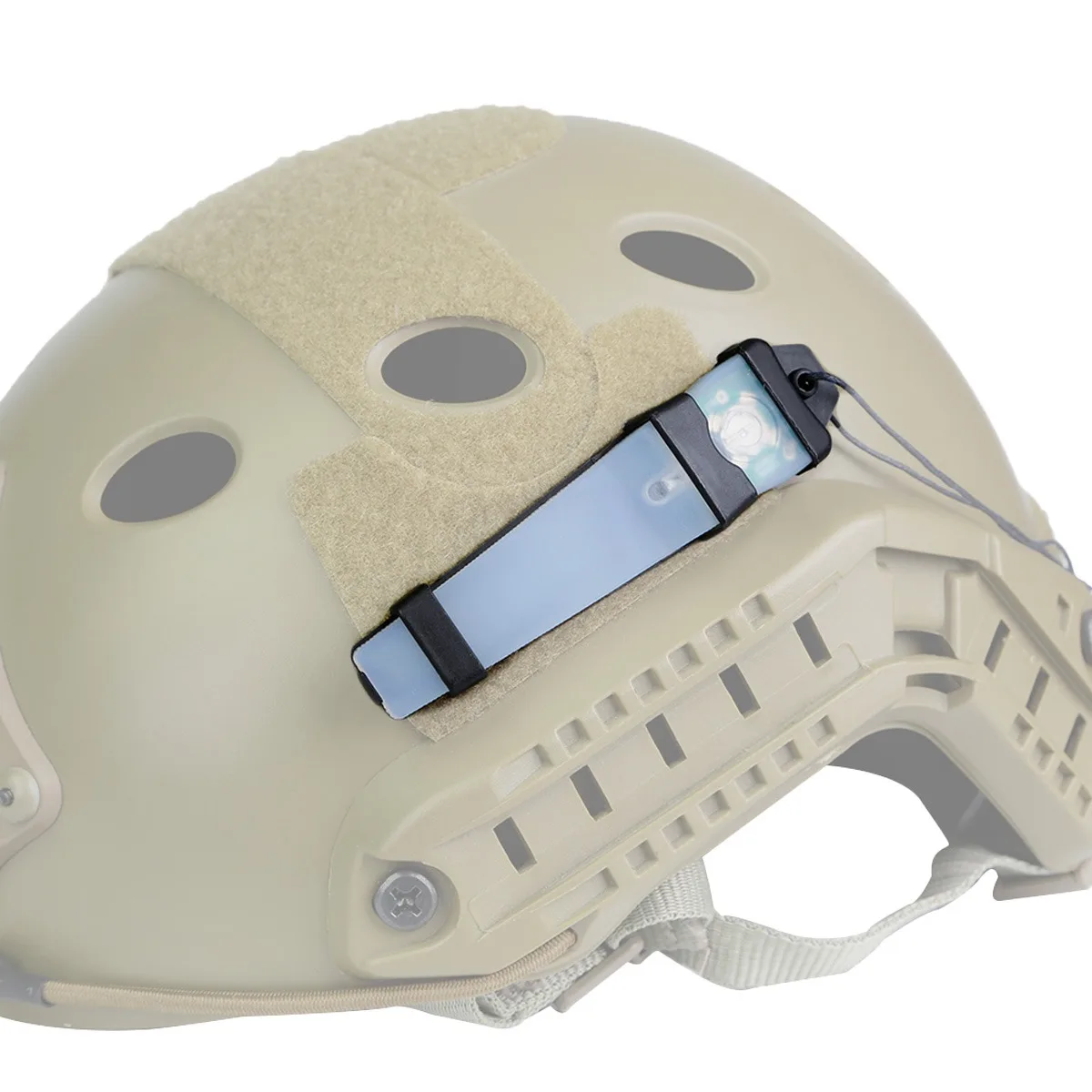 Rattlesnake Tactical Helmet Light Red Green White IR LED With Helmet Rail Mount For Airsoft Hunting Outdoor Gear