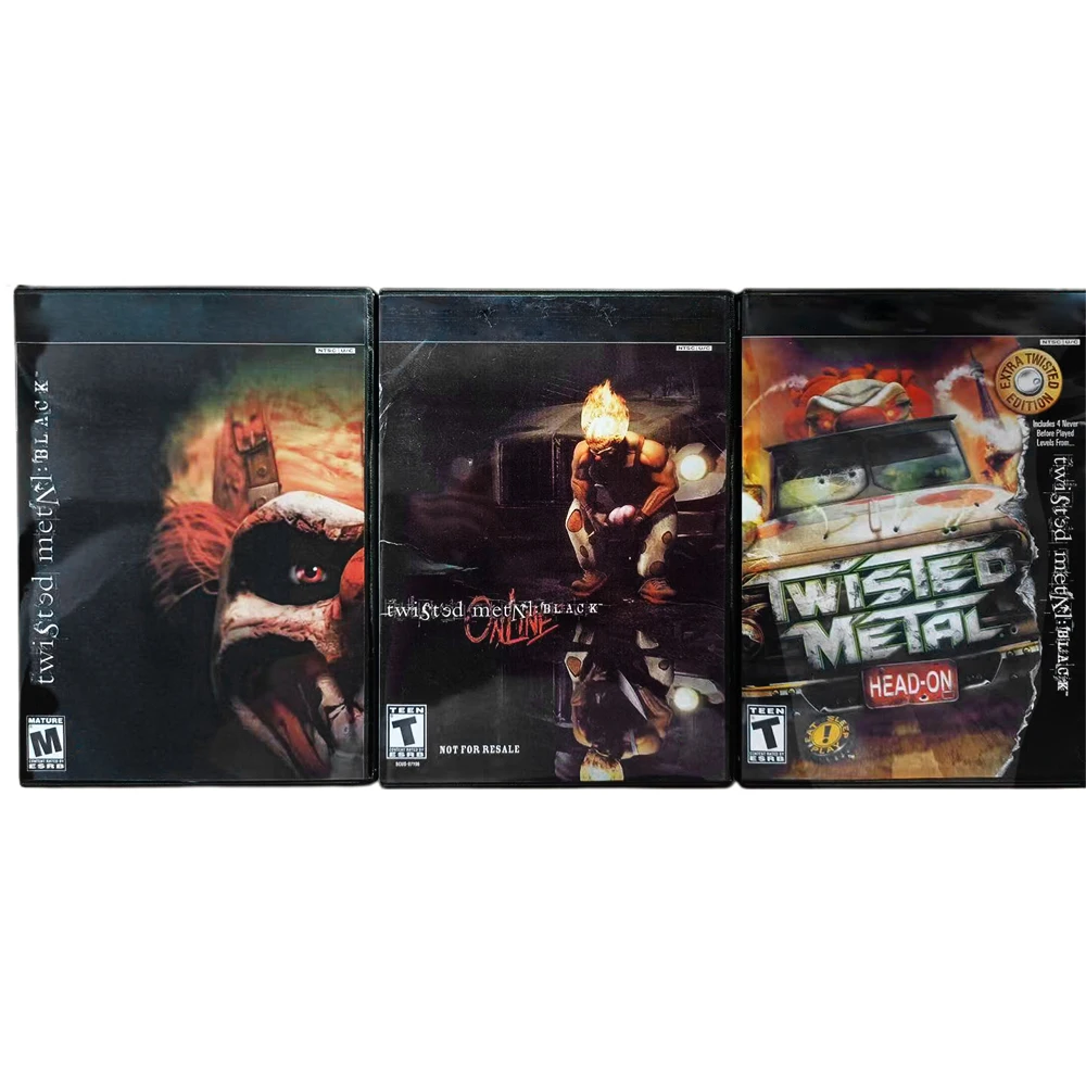 PS2 Twisted Metal Series With Manual Copy Disc Game Unlock Console Station 2 Retro Optical Driver Retro Video Game Machine Parts