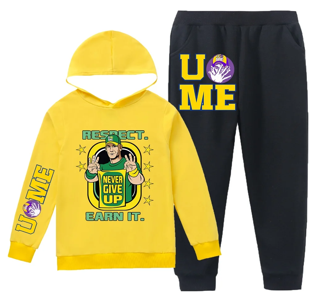 ชุดฮู้ดดี้พิมพ์ลายสองด้าน จอห์น ซีน่า รุ่นใหม่ สำหรับฤดูใบไม้ผลิและฤดูใบไม้ร่วง เสื้อโค้ทแขนยาวสำหรับผู้ชาย ชุดสูทเด็กผู้ชาย เสื้อสเวตเชิ้ต Uc Me