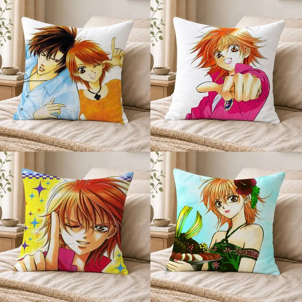 Anime Skip Beat Double-sided Printed Square Decorative Cushion Cover for Sofa Living Room Home Decor
