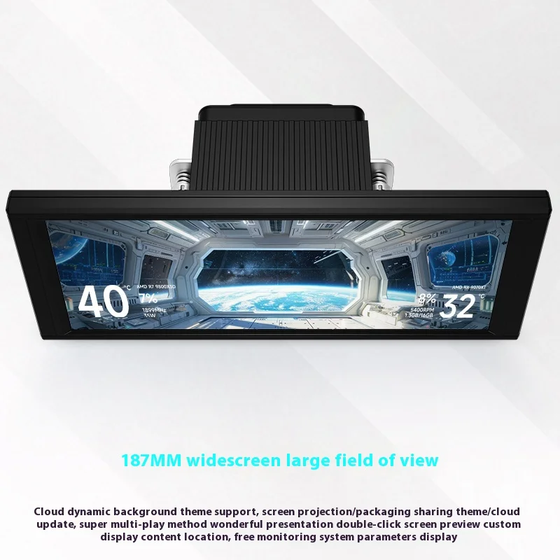 مشعاع Thermalright TROFEO VISION 360 ARGB أسود متكامل عمودي أفقي ومبرد بالماء