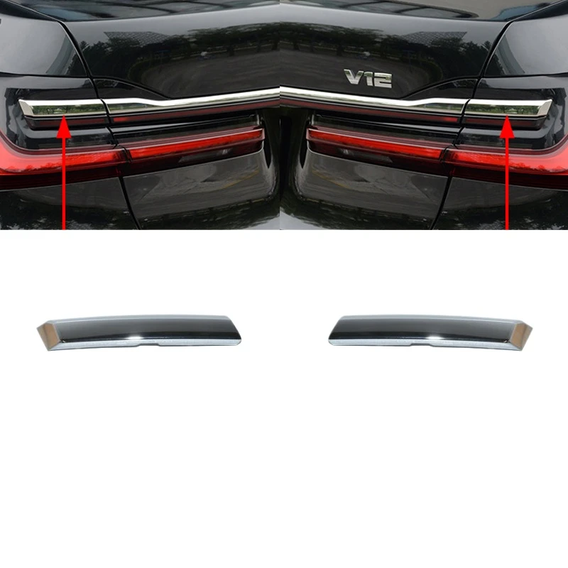 Left/ Right Side Tail Brake Light Trim Strip Chrome for BMW G11 G12 LCI 730i 760M 740i 750i 750Li 2020-2022